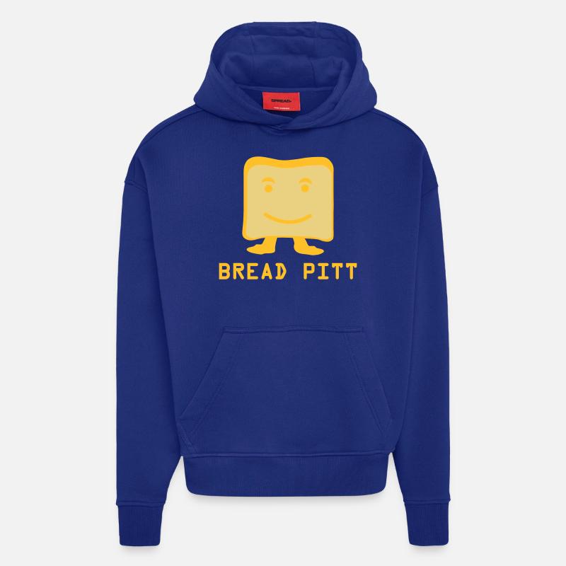 Bread Pitt - Sweat à capuche bio épais oversize fabriqué en UE - Iconic Blue