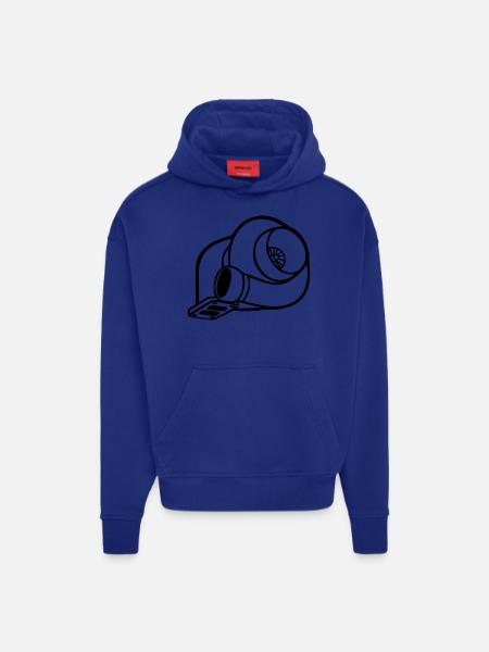 Turbo - Hoodie- made by SPREAD  - Iconic Blue