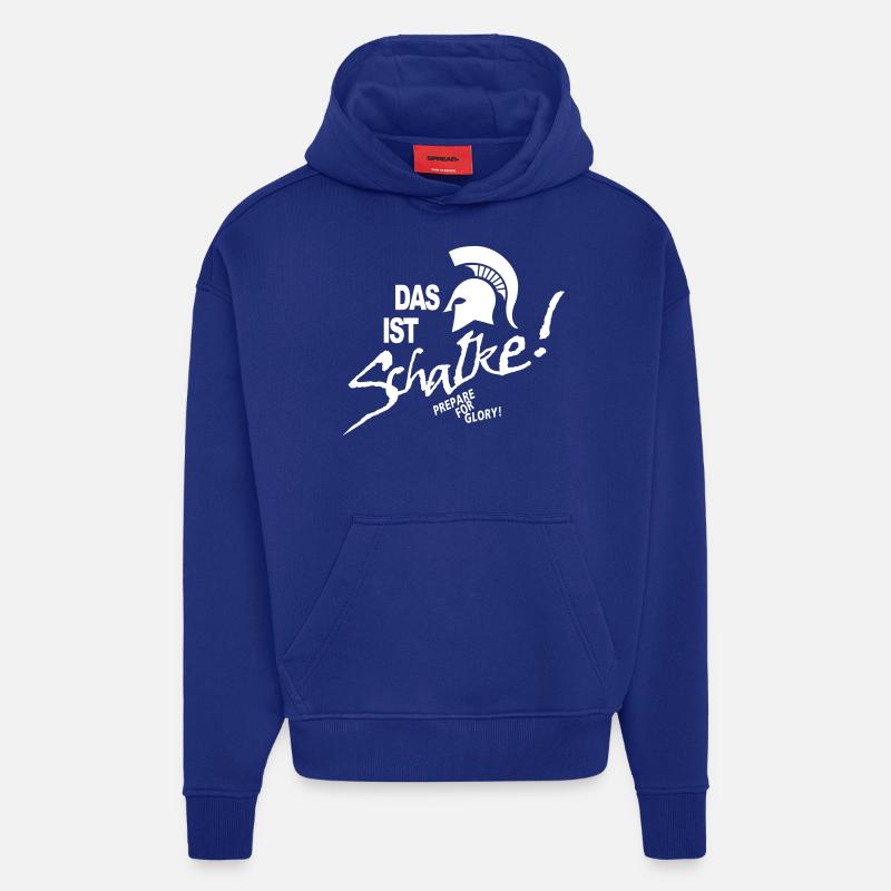 C'est Schalke - Sweat à capuche bio épais oversize fabriqué en UE - Iconic Blue