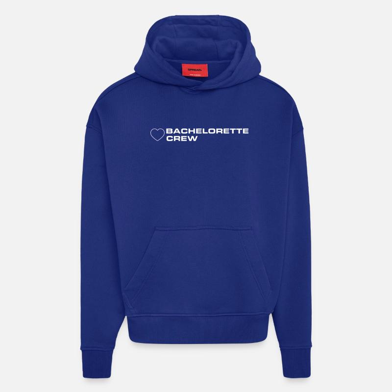 Équipe de célibataires - Sweat à capuche bio épais oversize fabriqué en UE - Iconic Blue