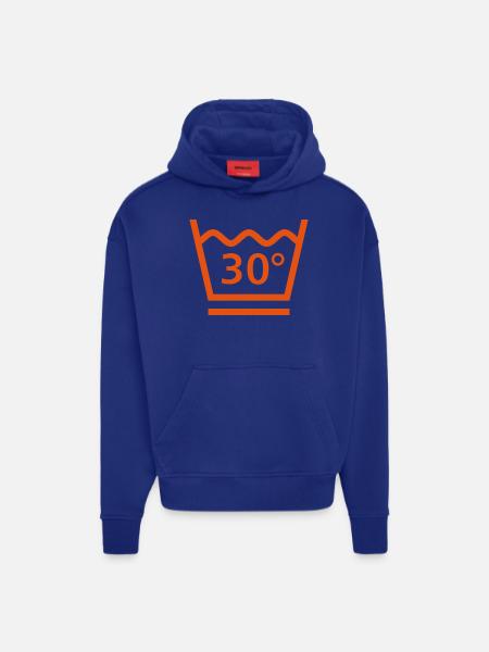 30 Grad Wäsche - Hoodie- made by SPREAD  - Iconic Blue