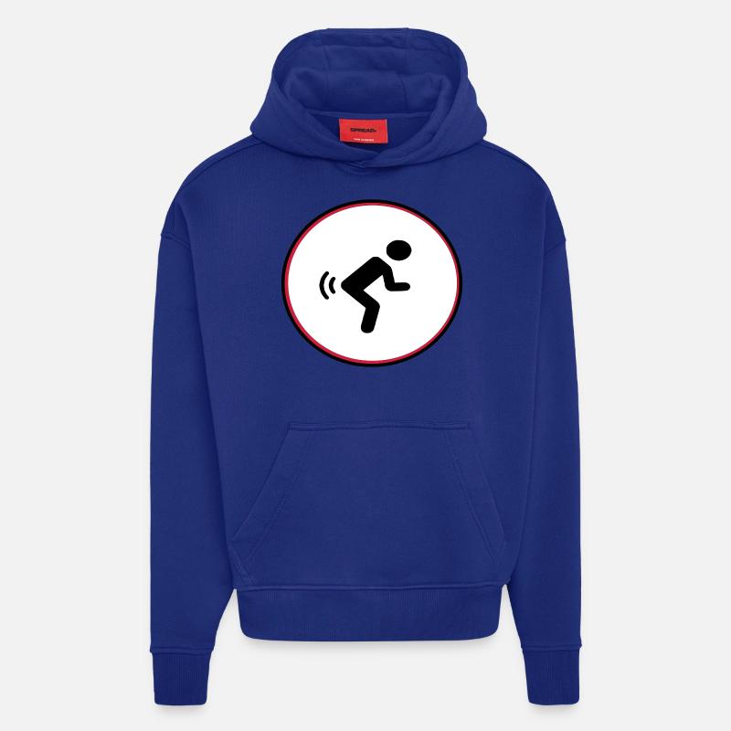 Pet - Sweat à capuche bio épais oversize fabriqué en UE - Iconic Blue