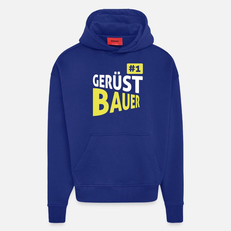 Gerüstbauer - Hoodie- made by SPREAD  - Iconic Blue