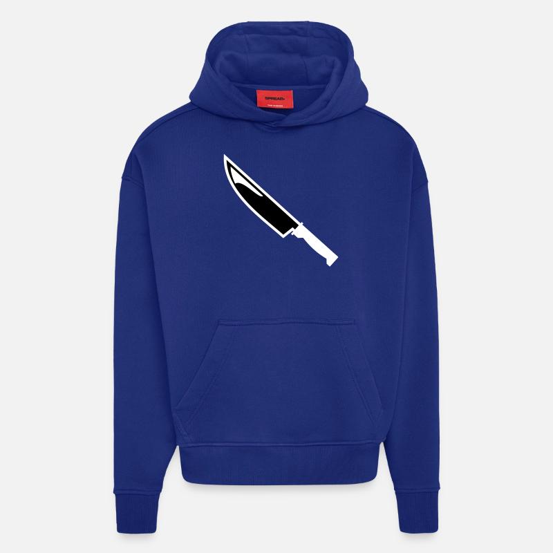 Messer - Hoodie- made by SPREAD  - Iconic Blue