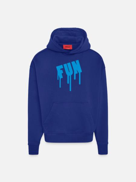 Fun - Hoodie- made by SPREAD  - Iconic Blue