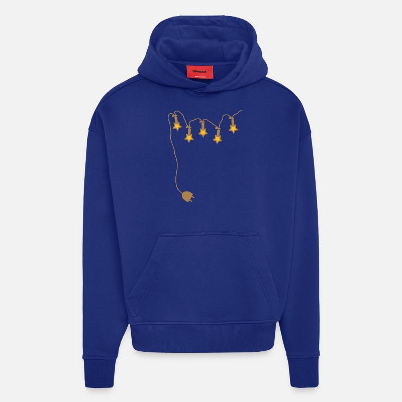 Lichterkette mit Stecker - V2 - Hoodie- made by SPREAD  - Iconic Blue