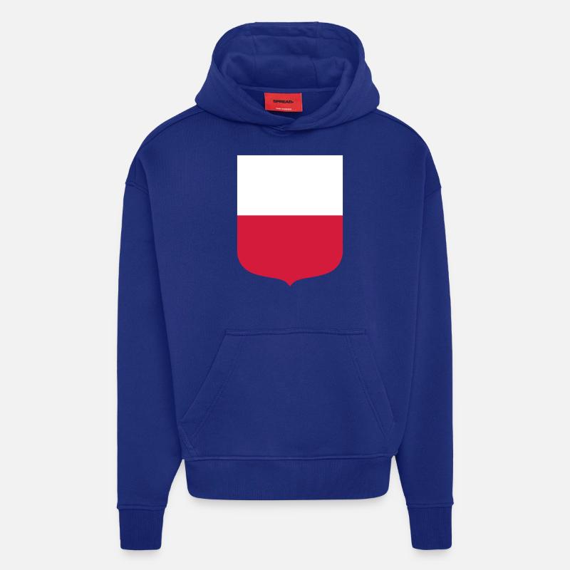 Thuringe - Sweat à capuche bio épais oversize fabriqué en UE - Iconic Blue