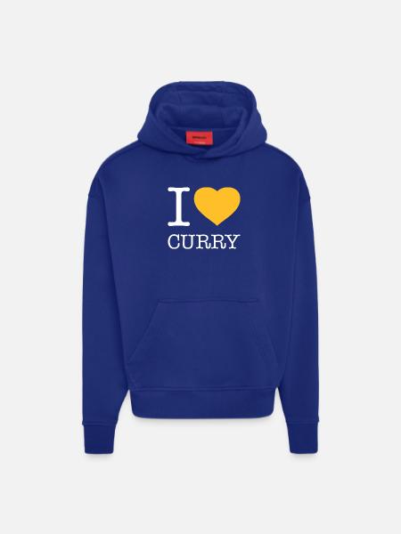 I LOVE CURRY - Hoodie- made by SPREAD - Iconic Blue