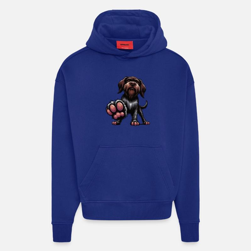 Deutsch Drahthaar Deutsch-Drahthaar Besitzer - Hoodie- made by SPREAD  - Iconic Blue
