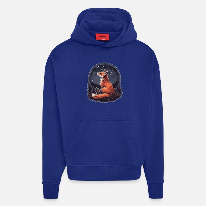 Fuchs und Sterne - Hoodie- made by SPREAD  - Iconic Blue