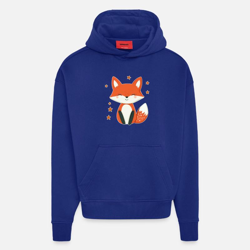 Fuchs und Sterne - Hoodie- made by SPREAD  - Iconic Blue