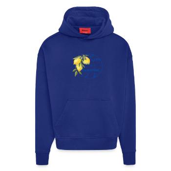 Zitrone - Hoodie- made by SPREAD  - Iconic Blue - Vorne