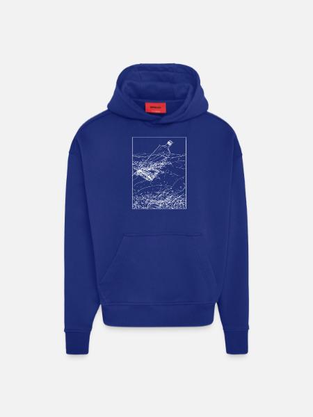 Message in a bottle - Hoodie- made by SPREAD - Iconic Blue