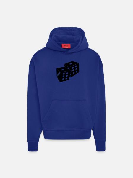 würfel - Hoodie- made by SPREAD  - Iconic Blue