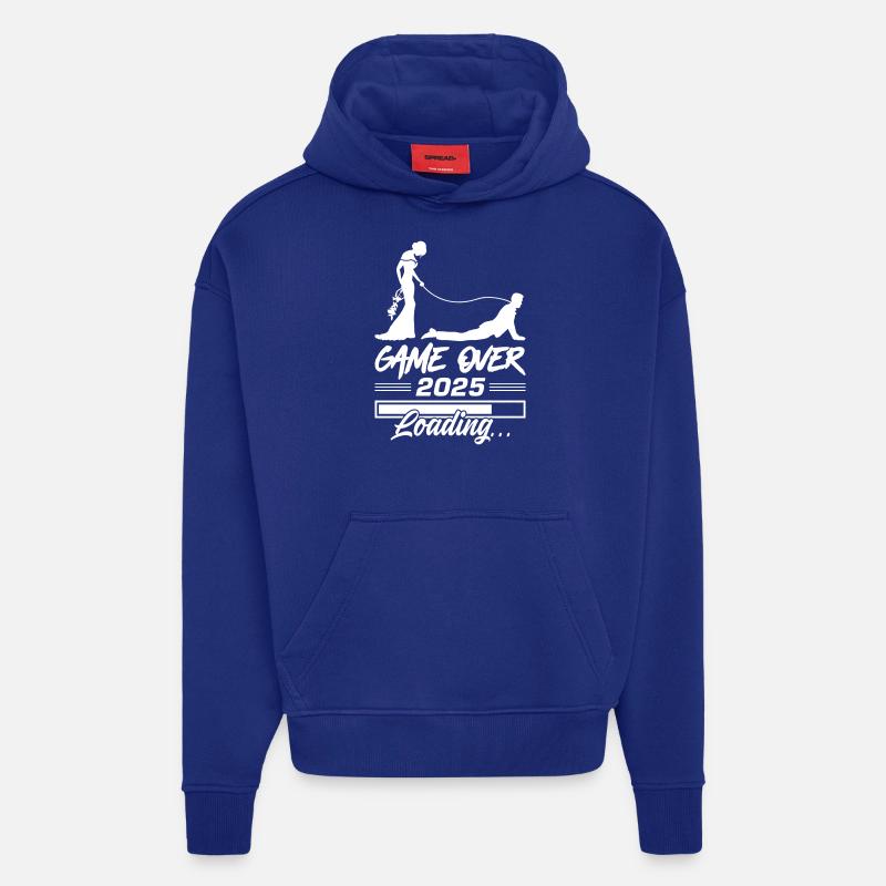 Hochzeit Loading 2025 Game Over - Hoodie- made by SPREAD - Iconic Blue