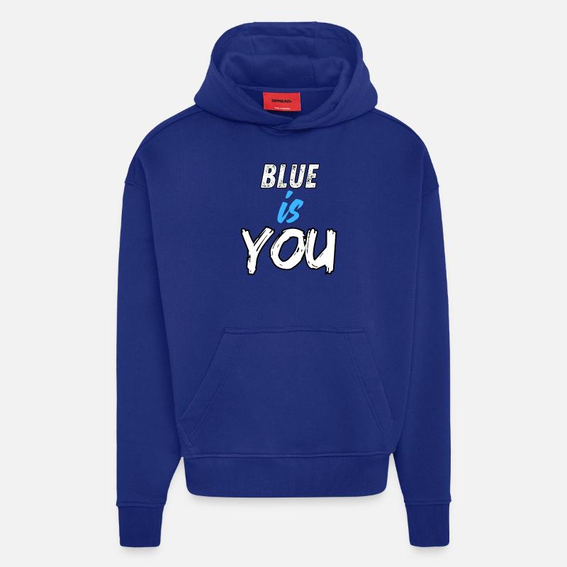 BLEU, C’EST VOUS - Sweat à capuche bio épais oversize fabriqué en UE - Iconic Blue