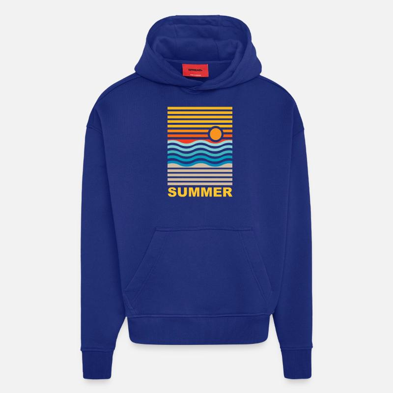 summer - Hoodie- made by SPREAD  - Iconic Blue
