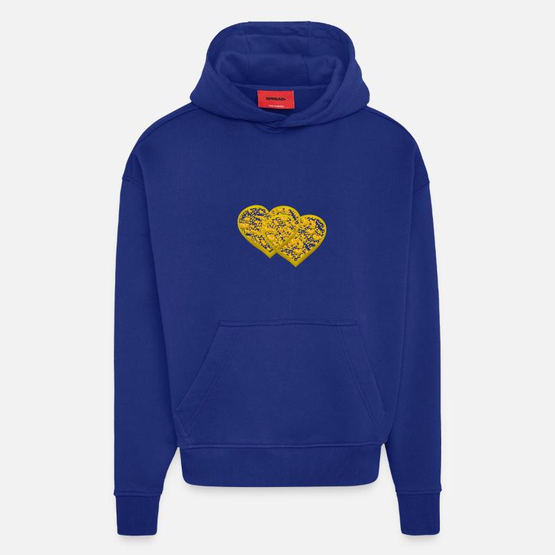 Herz Herzen Partner Partnerschaft Valentin - Hoodie- made by SPREAD  - Iconic Blue