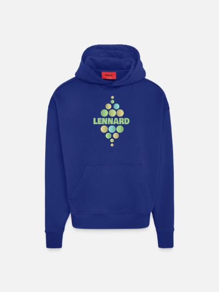 Gift for Lennard - Hoodie- made by SPREAD  - Iconic Blue