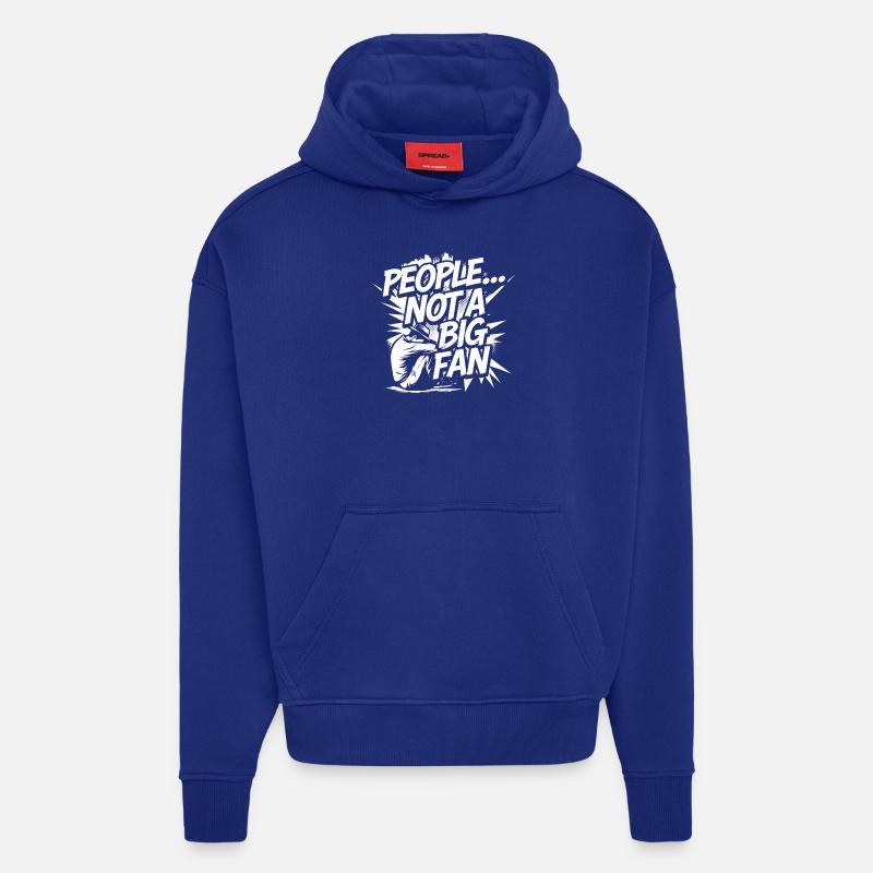 Humorously distanced - Hoodie- made by SPREAD  - Iconic Blue