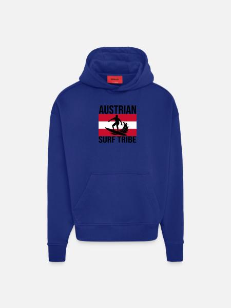 Austrian Surf Tribe Surf Shirt - Hoodie- made by SPREAD - Iconic Blue