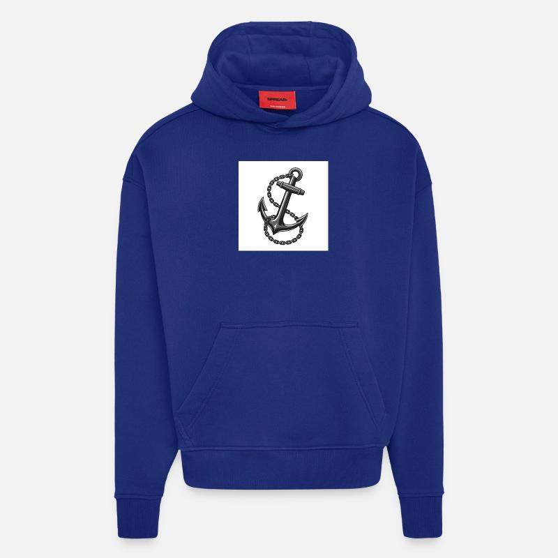 Schiffsanker - Unverzichtbare auf der See - Hoodie- made by SPREAD  - Iconic Blue