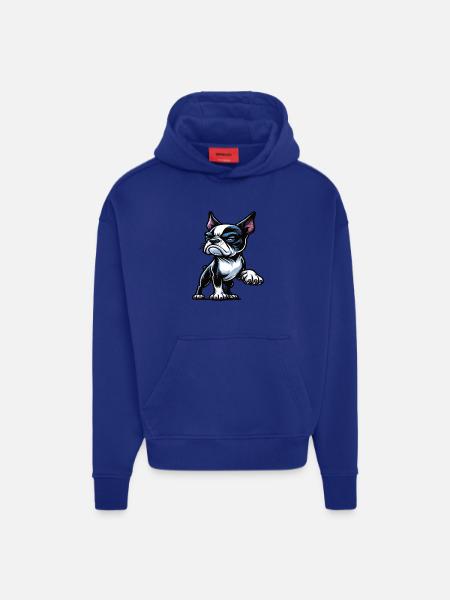 Boston Terrier Boston Terrier owner Bosti - Hoodie- made by SPREAD - Iconic Blue