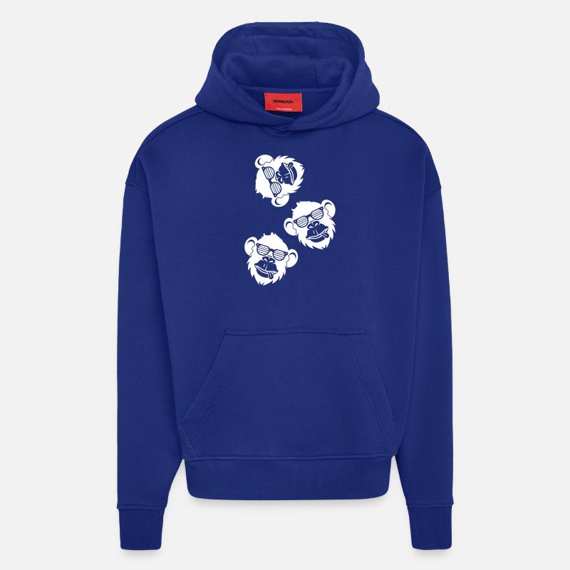 Affe Cool Kopf - Hoodie- made by SPREAD  - Iconic Blue