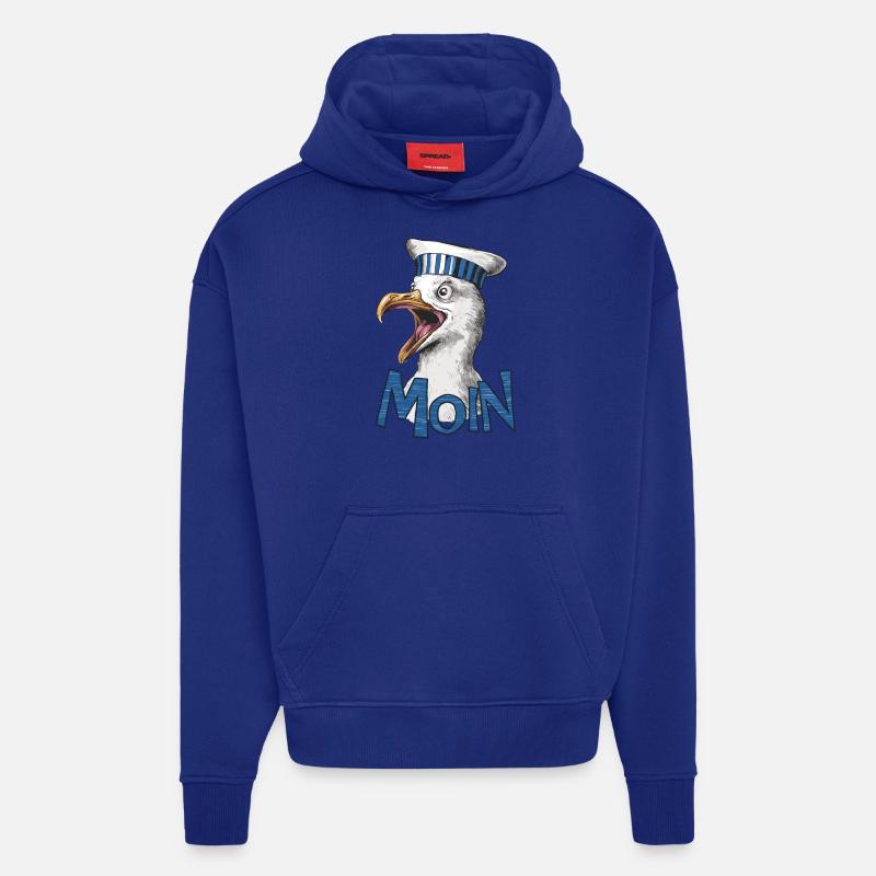 Moin Möwe - Hoodie- made by SPREAD  - Iconic Blue