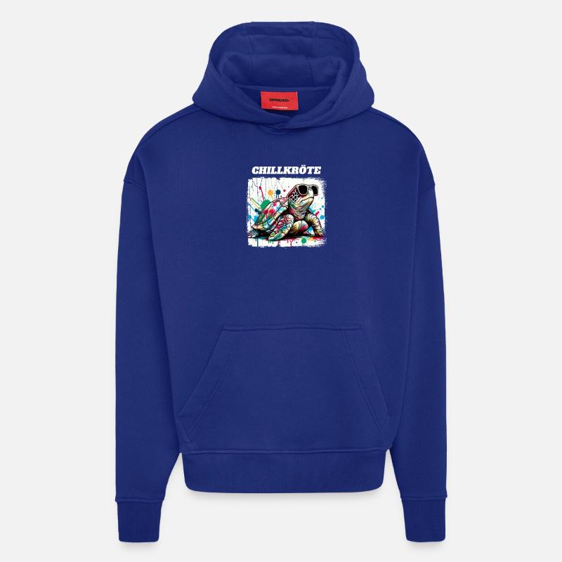 Chill Toad Turtle - Hoodie- made by SPREAD  - Iconic Blue