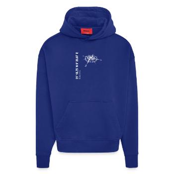 Koordinaten Kassel - Hoodie- made by SPREAD  - Iconic Blue - Vorne