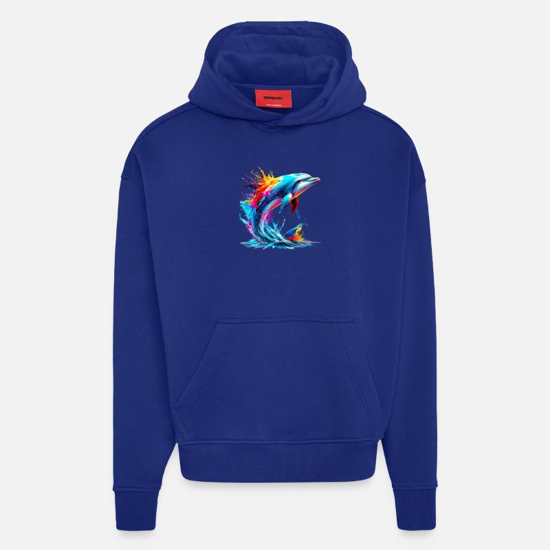 Delfin - Hoodie- made by SPREAD  - Iconic Blue