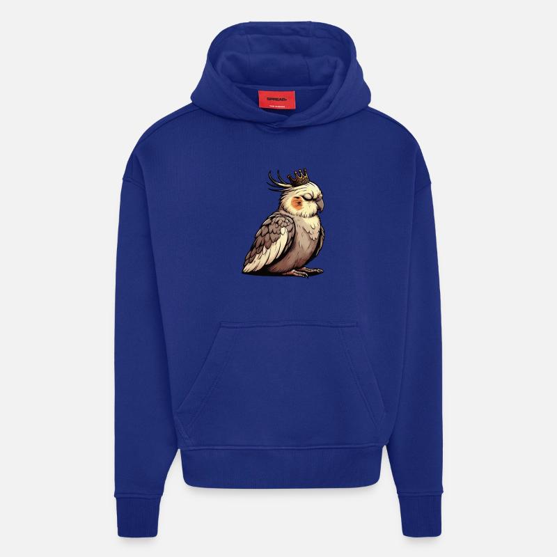 Calopsitte Calopsitte Calopsitte Oiseau calopsitte - Sweat à capuche bio épais oversize fabriqué en UE - Iconic Blue