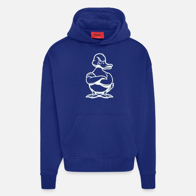 ente duck comic - Hoodie- made by SPREAD  - Iconic Blue