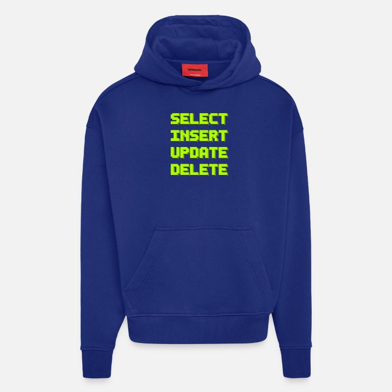 SQL pixelart - Hoodie- made by SPREAD  - Iconic Blue