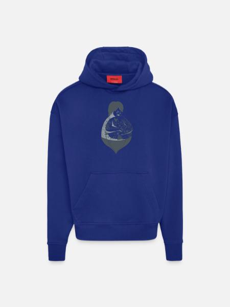 Tattoo Guy - Hoodie- made by SPREAD  - Iconic Blue