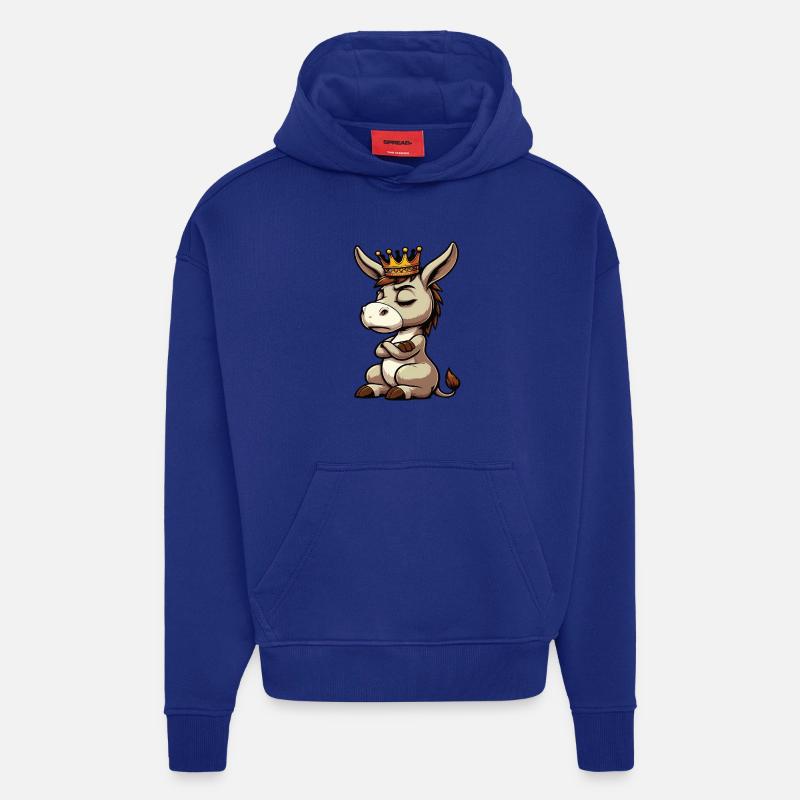 Esel Eselchen Eselhalter Muli Langohresel Muli - Hoodie- made by SPREAD - Iconic Blue