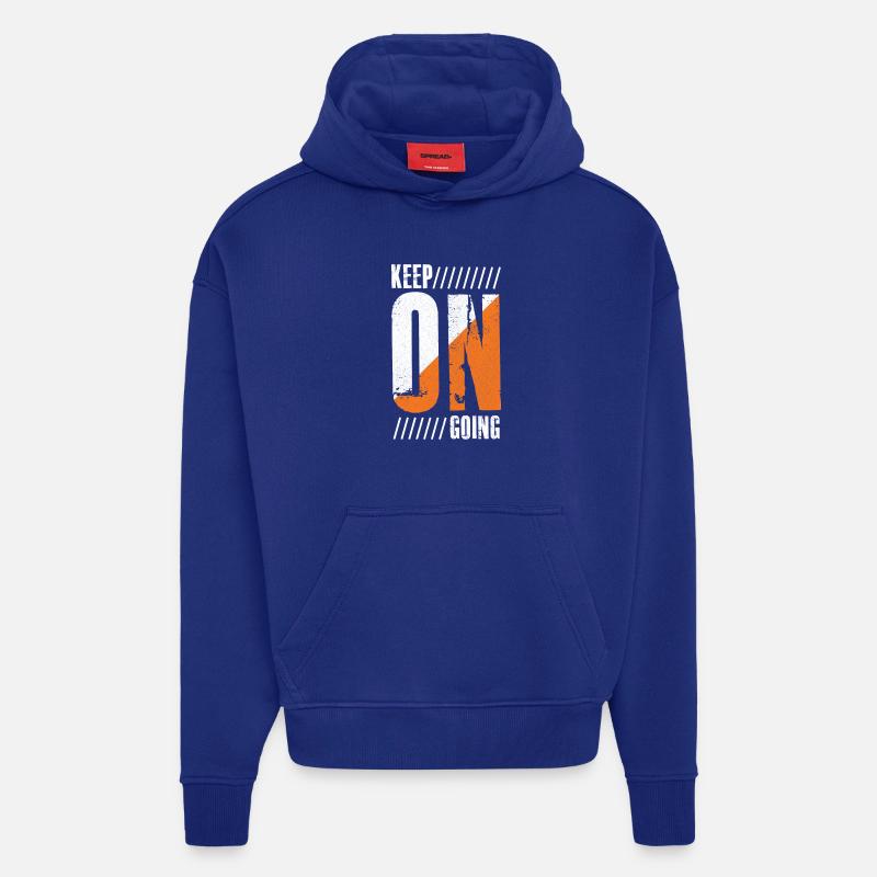 Mach weiter - Hoodie- made by SPREAD  - Iconic Blue