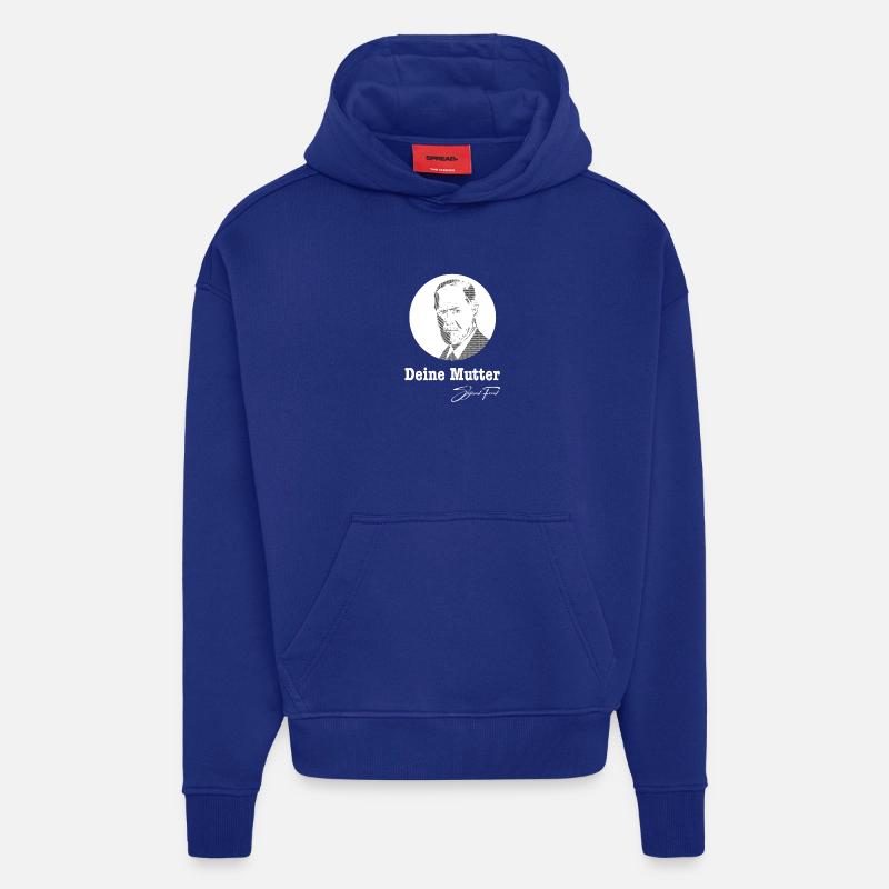 Deine Mutter Sigmund Freud - Hoodie- made by SPREAD  - Iconic Blue