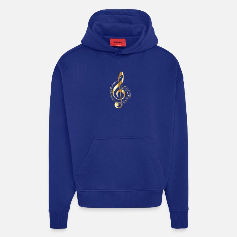 Musiknote - Hoodie- made by SPREAD  - Iconic Blue