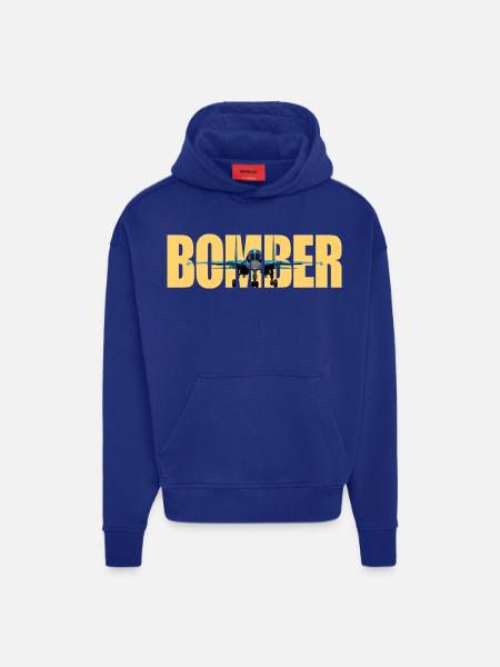 Bomber Su-34 - Hoodie- made by SPREAD  - Iconic Blue