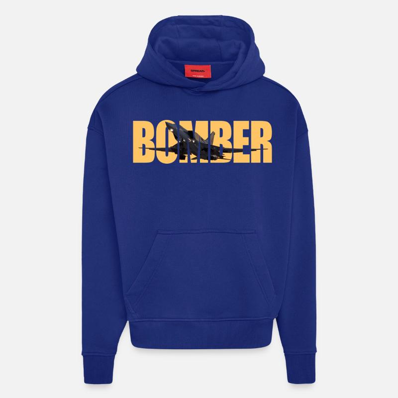 Bomber Tu-22 M3 - Hoodie- made by SPREAD  - Iconic Blue