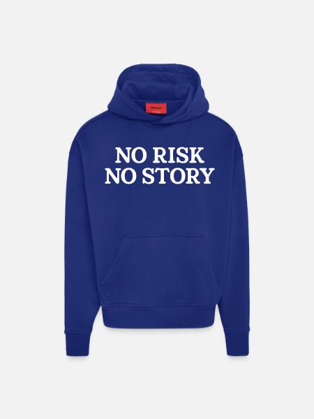 No Risk No Story - Hoodie- made by SPREAD - Iconic Blue