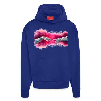 Moderne Kunst Michelangelo - Hoodie- made by SPREAD  - Iconic Blue - Vorne