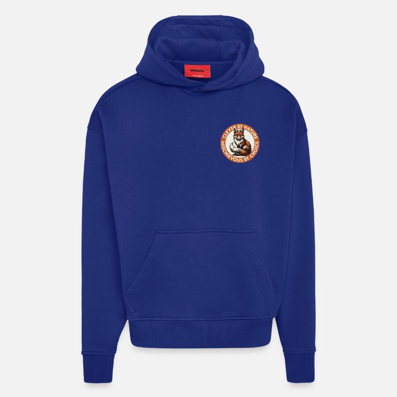 Les a tous déjoués - Sweat à capuche bio épais oversize fabriqué en UE - Iconic Blue