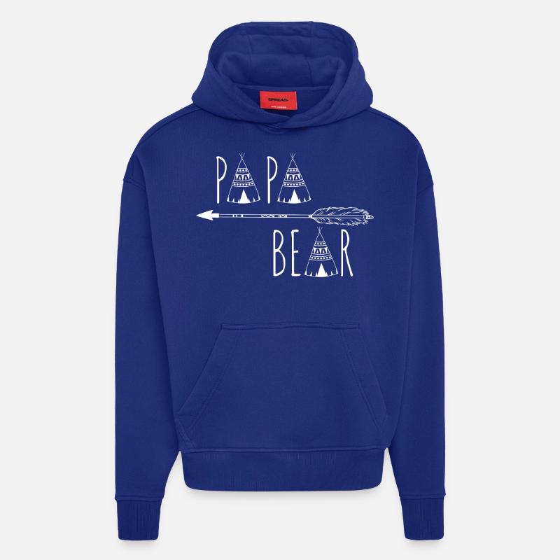 Papa Bear - Hoodie- made by SPREAD  - Iconic Blue