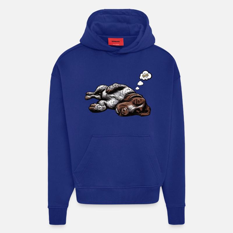 Deutsch Drahthaar Deutsch-Drahthaar Besitzer - Hoodie- made by SPREAD  - Iconic Blue