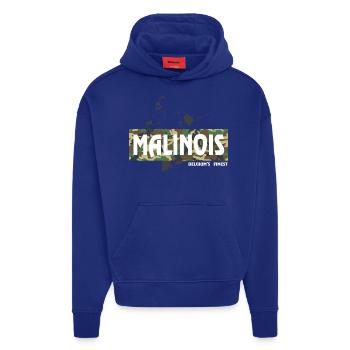 Malinois Camouflage Print - Hoodie- made by SPREAD  - Iconic Blue - Vorne