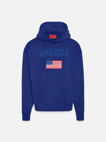 Amerika Flagge - Hoodie- made by SPREAD  - Iconic Blue