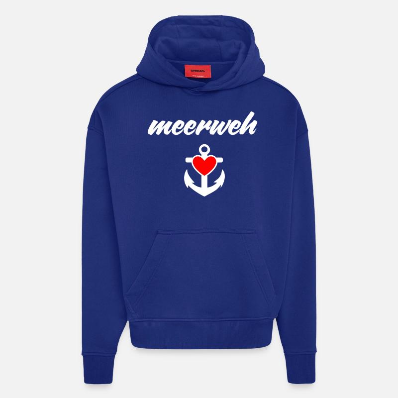 meerweh mit herz - Hoodie- made by SPREAD  - Iconic Blue